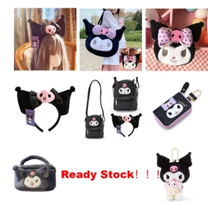 Kawaii Kuromi Series Túi Thời Trang Bé Gái Ví Đựng Tiền Xu Mini Dễ Thương / Túi Cầm Tay / Ba Lô / Túi Đeo Vai / Băng Đô / Đồ Chơi Sang Trọng / Băng Đô Tai Sinh Nhật Bé Gái