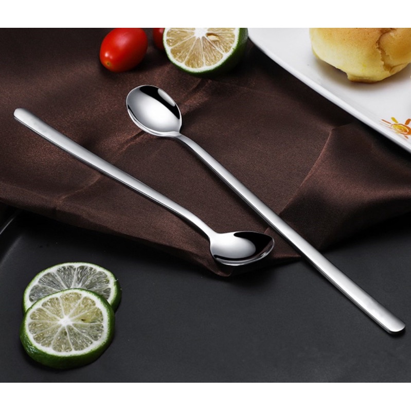Muỗng thìa cà phê Inox 304 Muỗng sinh tố cán dài - C51