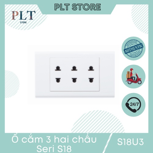 Ổ Cắm Ba 2 Chấu 16A Sino S18U3 Dòng S18 (KT:120x70) | Shopee Việt Nam