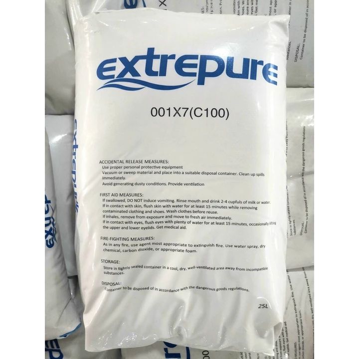 Hạt Cation làm mềm nước (Hạt nhựa Extrepure)