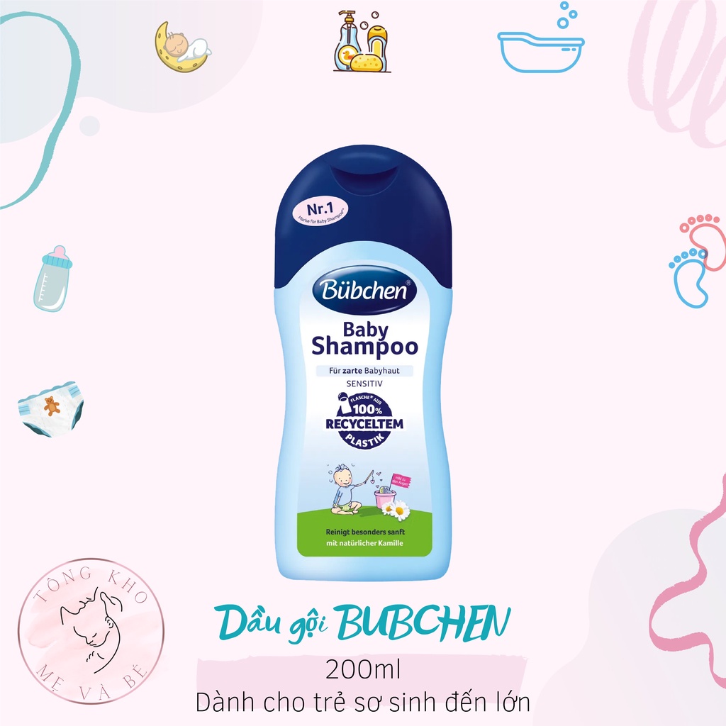Dầu gội cho trẻ sơ sinh Bubchen Baby Shampoo 200ml Shopee Việt Nam