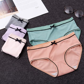 Quần lót nữ cotton tông màu nhẹ chất mát co dãn thấm hút mồ hôi phù hợp mùa hè thời trang L-803