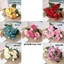 SUNKISSD 30cm 9 Đầu Lụa Hoa Mẫu Đơn DIY Trang Trí Đám Cưới Nhà Trang Trí Bó Hoa Hồng