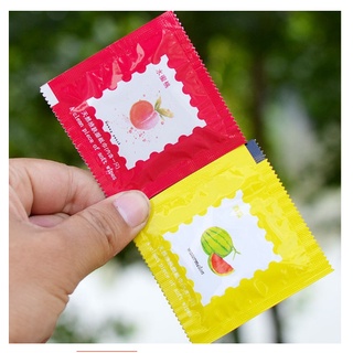 Combo 100 Gói Khăn Giấy Ướt Kiểu Dáng Giả BCS Phá Cách, Nhỏ Gọn Tiện Lợi Mang Theo Khi Cần