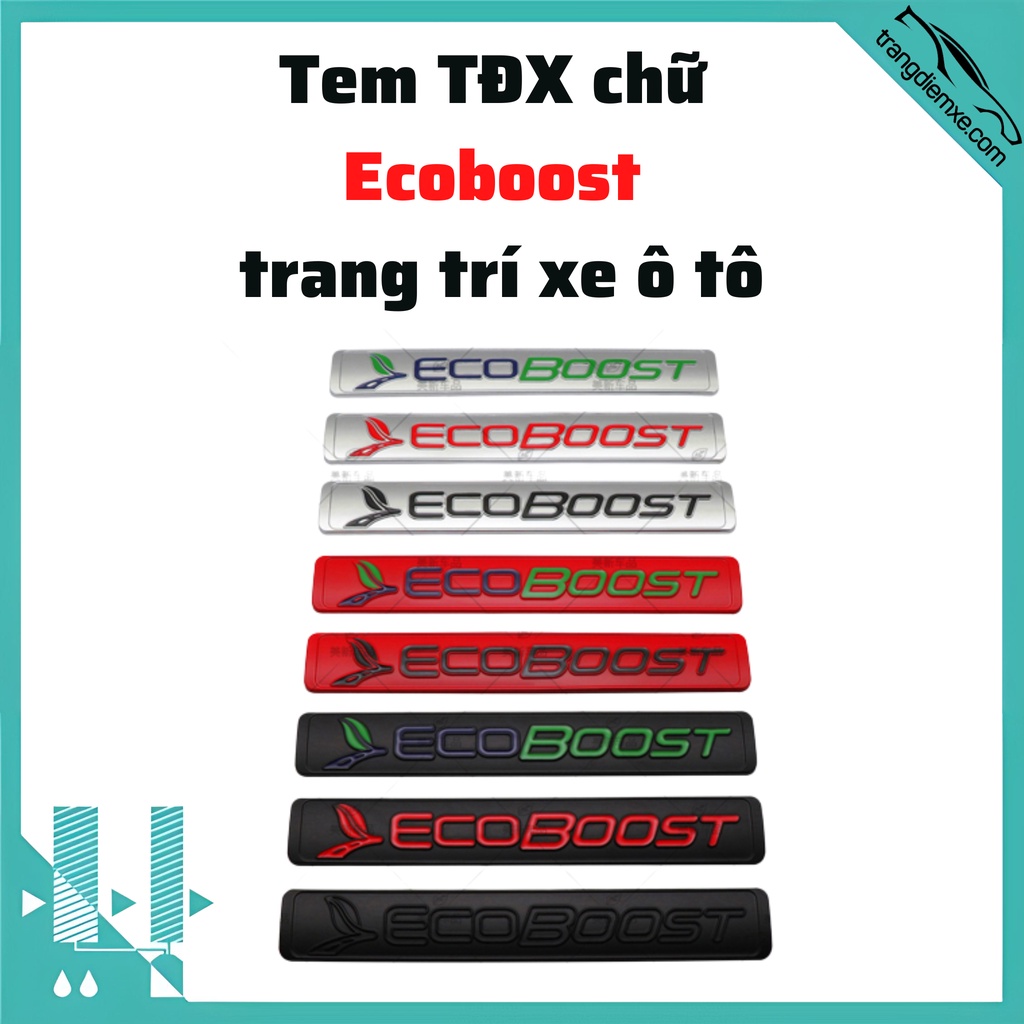 Logo Tđx Chữ Ecoboost Trang Trí Xe Ô Tô | Shopee Việt Nam