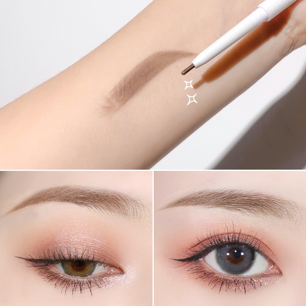 Ảnh Chì Kẻ Lông Mày Hai Đầu Không Thấm Nước GECOMO 4 Màu Tùy Chọn 3