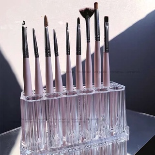 hộp đựng cọ cao cấp 26 ô , khay cắm cọ nhíp nail bằng meka