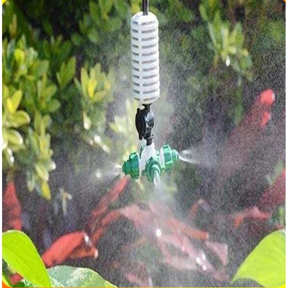 Trọn Bộ Tưới Phun Sương Tự Động Hẹn Giờ Cho Vườn Lan Tầm 15-20m2, Tặng Chiết Áp