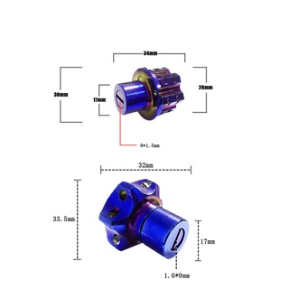 Đầu Phôi Chìa Khóa Nhôm CNC Xi TITAN Kiểu Salaya Thông Dụng Cho Xe Máy Libi House Phụ Kiện Du Lịch