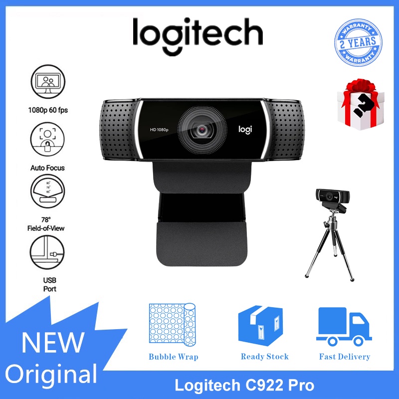 Logitech C922 Pro Webcam Autofocus Built In Microphone Full Hd Webcam Shopee Việt Nam 9843