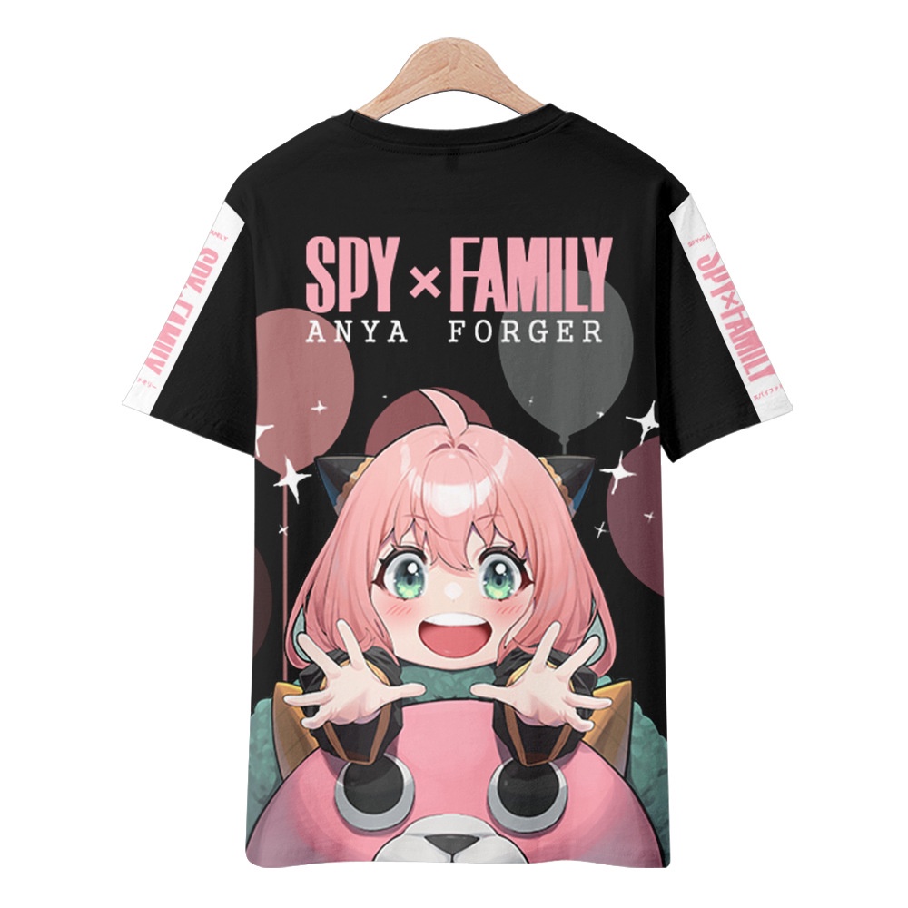 YT2 Spy x Gia Đình Trẻ Em Áo Anya Anime Tay Ngắn Áo Tee Áo Sơ Mi Thời Trang Trẻ Em 3D In TY2