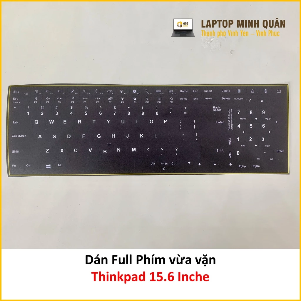Miếng dán bàn phím US cho Laptop Nhật - Japan HP DELL THINKPAD MACBOOK... Chất Lượng Cao siêu khít theo dòng máy