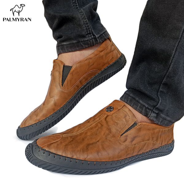Giày lười nam da bò thật cao cấp palmyran LR14