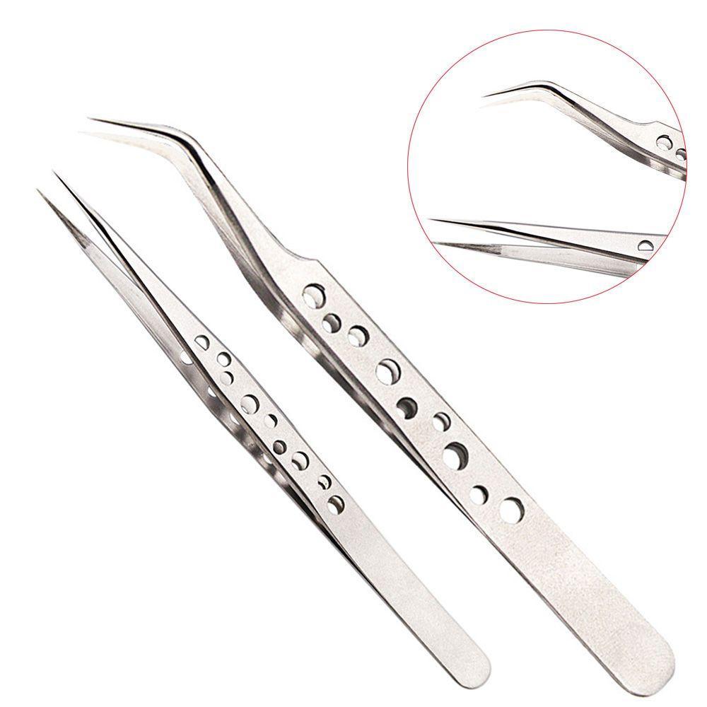 Nhíp lông mi NKSFX Thời trang Cong thẳng Nippers Clip Tool