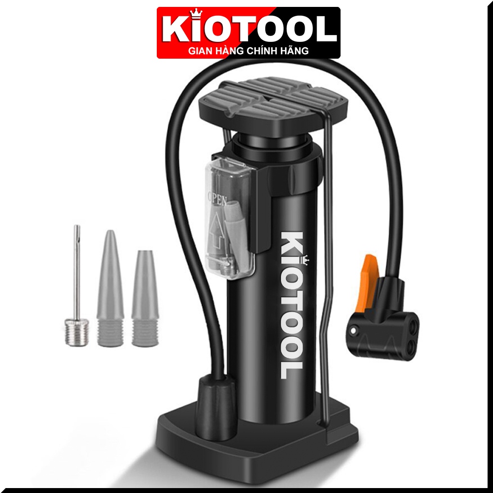 Bơm xe máy xe đạp nhỏ gọn Kiotool đầu van đa năng - 1