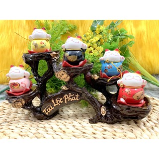 Tượng Mèo Sứ Thần Tài Maneki Neko và đế Tài Lộc Phát