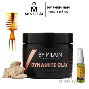 Sáp Vuốt Tóc Nam BY VILAIN DYNAMITE CLAY 65g Hàng Chính Hãng Đan Mạch