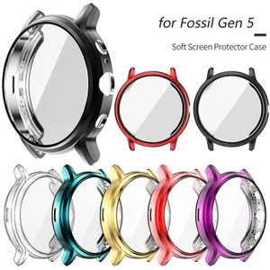 Vỏ bảo vệ màn hình nhiều màu cho vỏ đồng hồ Fossil Gen 5 Vỏ mềm Tpu mỏng Phụ kiện cản trước nhẹ cho Fossil Gen5