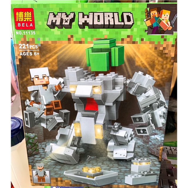 Đồ Chơi Lắp Ráp Xếp Hình Minecraft Robot Người Sắt-221 mảnh | Shopee ...