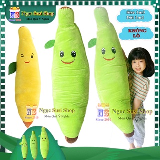 [SIÊU MỊN] GẤU BÔNG GỐI ÔM TRÁI CHUỐI KHỔNG LỒ 1M3 DÀI 1M2 [ GIÁ SỐC]