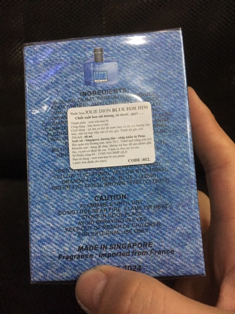 Nước hoa blue nam chính hiệu jolie dion