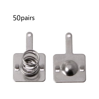 Bộ 50 Cặp Lò Xo Bằng Kim Loại Chuyên Dụng Cho Pin Aa Aaa
