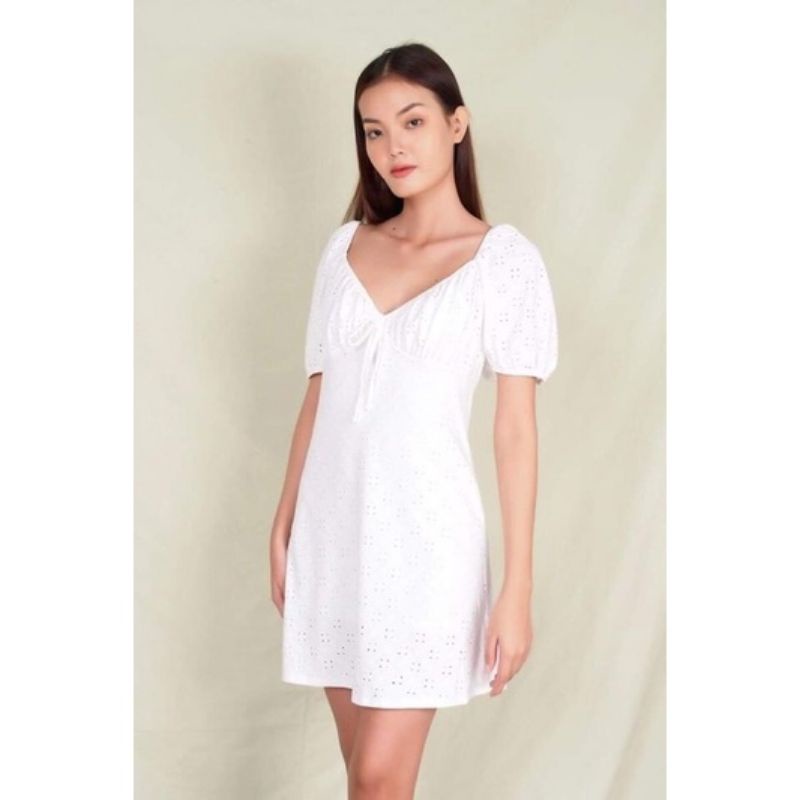 (Sale) Đầm thun đục lỗ Primark* dư xịn bigsize - form to (50-80 kg)