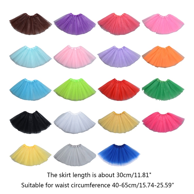 Innlike1 Trẻ Em Kid Girls Váy Ba Lê Lưới Co Giãn Váy Tutu Váy Nhảy Múa