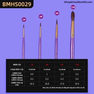 [Hỏa tốc HCM] Set Bộ Cọ Vẽ Màu Nước Mont Marte Gallery Brush Sets Watercolour