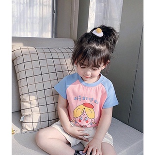AT19-[tomnaukid] Áo thun cộc tay bé gái vải cotton siêu đáng yêu - Size 9-28Kg