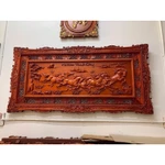 Tranh gỗ hương mã đáo thành công ( bát mã , bát tuấn đồ ) rộng 155 cm . Tranh treo tường trang trí phong thuỷ gia đình — ảnh 2