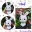 Móc khóa thú len trái tim - Handmade len - Amigurumi - Crochet