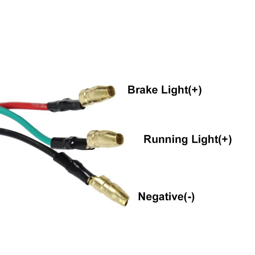 Đèn phanh sau FANIELLAPOWELL Đèn phanh xe máy đa năng Đèn LED dừng phanh