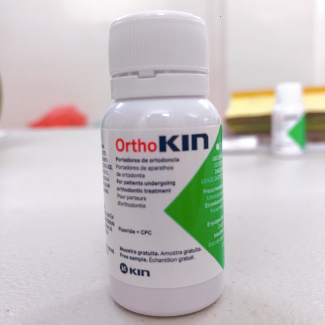 NƯỚC SÚC MIỆNG DÀNH CHO RĂNG NIỀNG ORTHO KIN 12ML (phiên bản mini ...