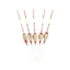 BORAGETE 5 Chiếc Phao Câu Cá Bền Nóng Tinh Tế Di Động Balsa Gỗ
