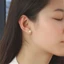 IAPPORTUNIA Bông tai tròn thanh lịch, phụ kiện trang sức, nhiều kích cỡ 4mm 5mm 6mm 8mm 10mm 12mm, thích hợp dự tiệc cưới