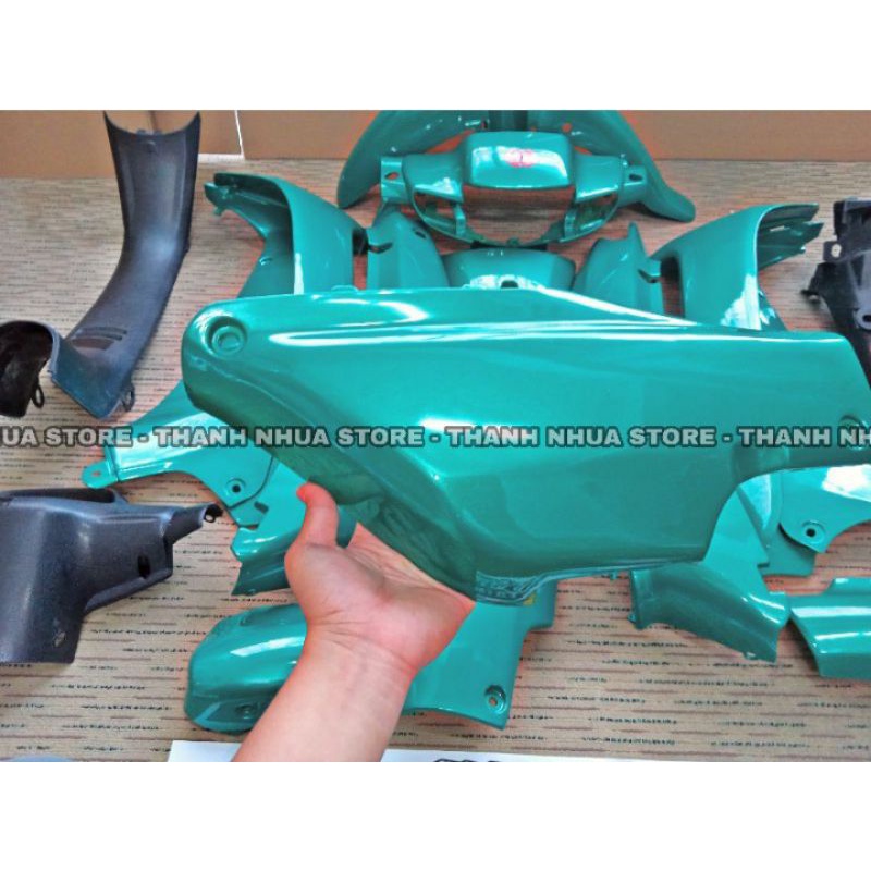 [Mã LIFEAU giảm 10% đơn 200k] Dàn áo Wave nhỏ/Zx/Alpha/Thái110 Xanh Lục Bảo kèm tem