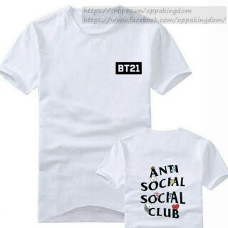 Bt21 anti social 2024 social club shirt