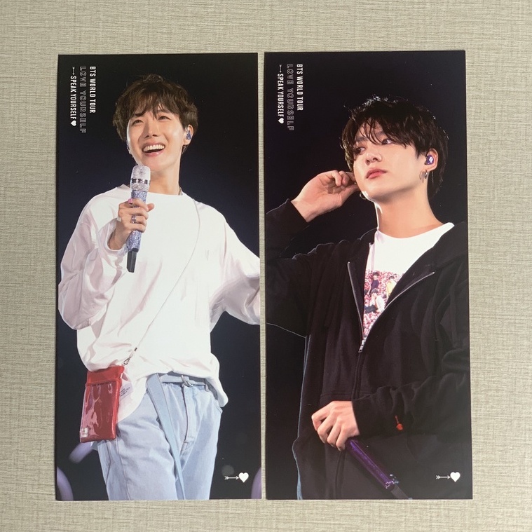 BTS World Tour Love Yourself Speak Yourself London DVD + J-Hope & JK store Bookmarks