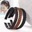 YT4 Bện Tóc Giả Đầu Dành Cho Nữ Thiên Nhiên Unisex Tóc Băng Đô Phong Cách Hàn Quốc Mũ Đội Đầu Phụ Kiện Tóc Ảnh