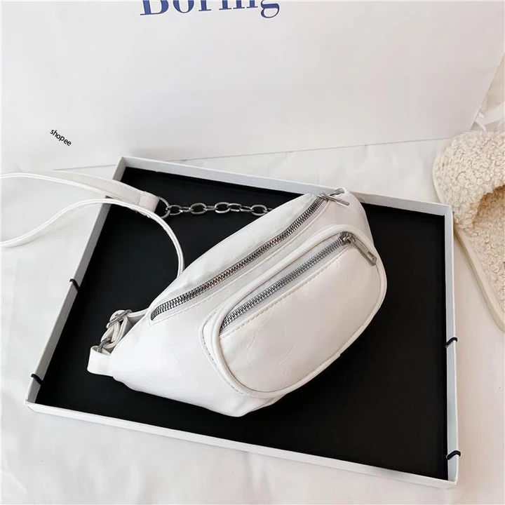 TT2 TÚI bao tử nam nữ TRUCKY, TÚI ĐEO BỤNG DA PU suôn sẻ MỀM nóng TREND TD 103 2