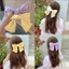 Cột tóc kẹp tóc tiểu thư nơ to vải satin lụa handmade xinh xắn nhiều màu cho bạn nữ