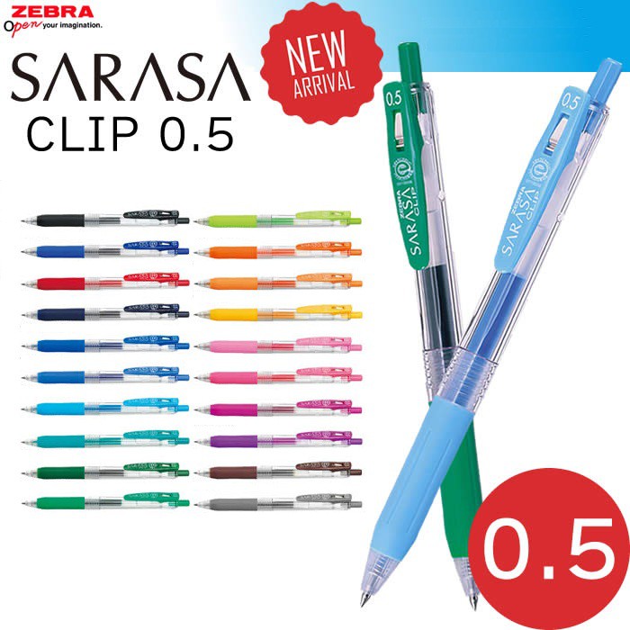 Ảnh Bút Gel Sarasa Clip 0.5mm Zebra Pen - Mực Sắc Nét, Chống Nước, Chống Phai [Chính Hãng] 3