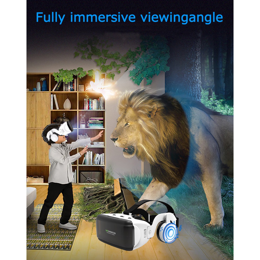Ảnh Set kính thực tế ảo hỗ trợ VR 3D EVEBOT đeo đầu kích thước 7 inch 3