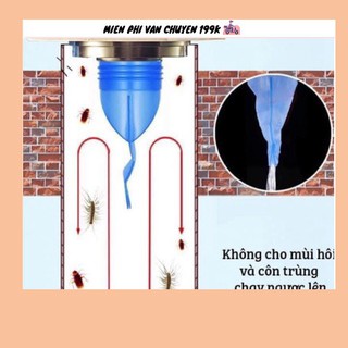 Bịt cống silicon chặn mùi hôi cống, bộ nắp phễu thoát sàn chống trào ngược ngăn côn trùng khử mùi 88146