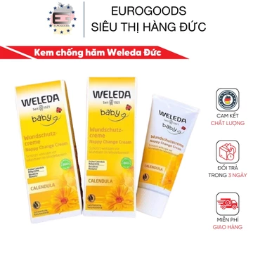 Kem hăm cho trẻ em ⚡ CAM KẾT CHẤT LƯỢNG ⚡ Kem chống hăm Weleda Đức dòng hữu cơ cao cấp cực lành tính [Mẫu mới+ bill]