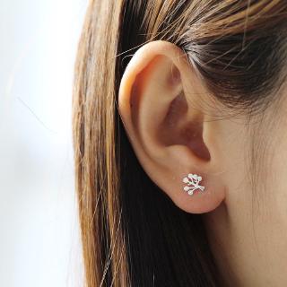 Bông Tai Mạ Bạc 925 Hình Cây Cổ Điển Cho Nữ