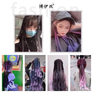 Tóc giả tết dài phối màu nổi bật teengirl phong cách Hàn Quốc HaminStore