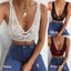 Áo Bralette Push Up Plus Size Ren Hoa xuyên thấu