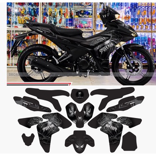Tem trùm exciter 155 spiderman đen nhám